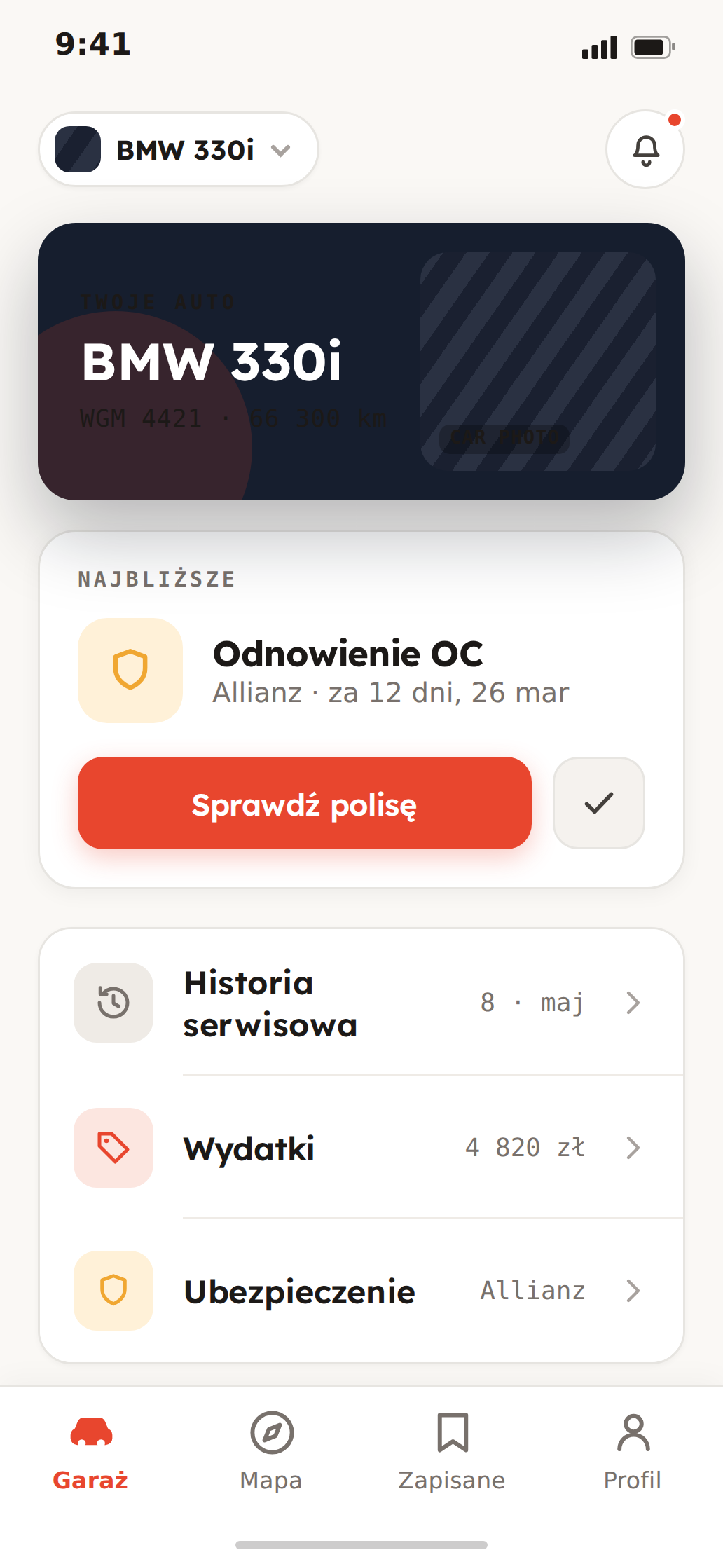 CarMate — Garaż
